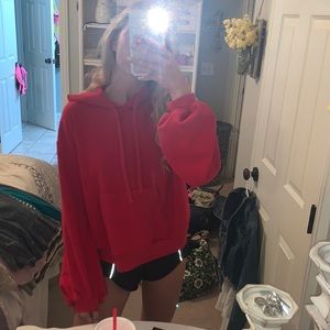 Who What Wear size small red cropped sweatshirt